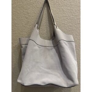 Anna Paola Cream Suede Hobo Bag Luce